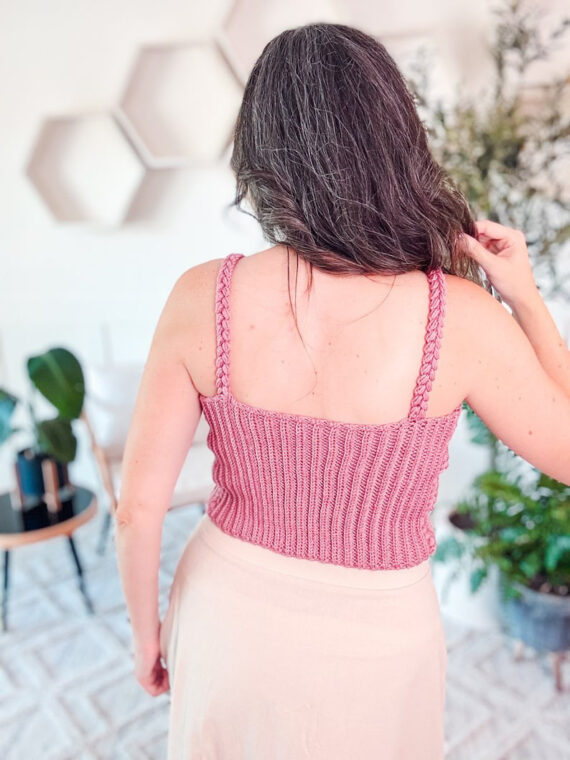 Diamond crochet pattern on Tank Top A2