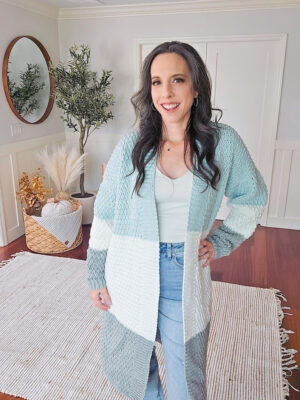 The Robin Duster sweater pattern is very easy to crochet A2